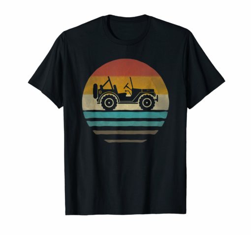 Retro Vintage Sunset Jeeps 70s Off Road Wave Men Women Gift T-Shirts
