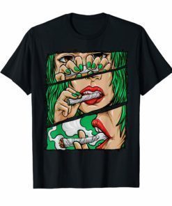 Roll It Lick It Smoke It Shirt Marijuana Pot Weed T-Shirt