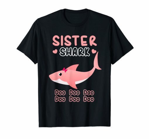 Sister Shark Shirt Doo Doo Doo Matching Family Pajamas