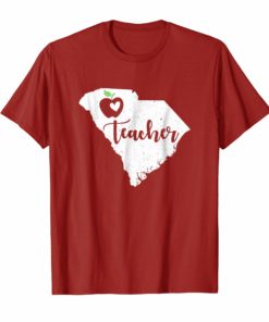South Carolina Teacher Protest Red For Ed T Shirt