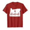 Student Red For Ed T-Shirt Oregon Public Education Supporter