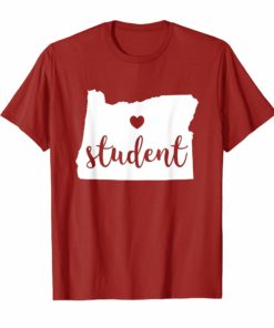 Student Red For Ed T-Shirt Oregon Public Education Supporter