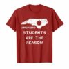 Students Are The Reason Red For Ed T-Shirt North Carolina