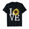 Sunflower Love Shirt Vintage Hippie Flower Nurse Mom Gift