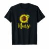 Sunny Nurse Sunflower Tshirt Sunflower RN Scrubs Nurse shirt
