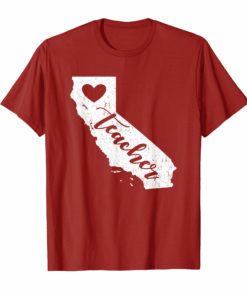 Teacher Red For Ed T-Shirt California Public Ed