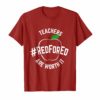 Teacher Support Red for Ed T Shirt