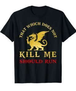 That Which Does Not Kill Me Should Run T-Shirt Dragon