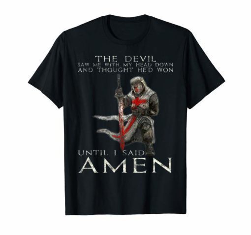 The Crusader T Shirt - The Devil Saw Me - Knight Templar