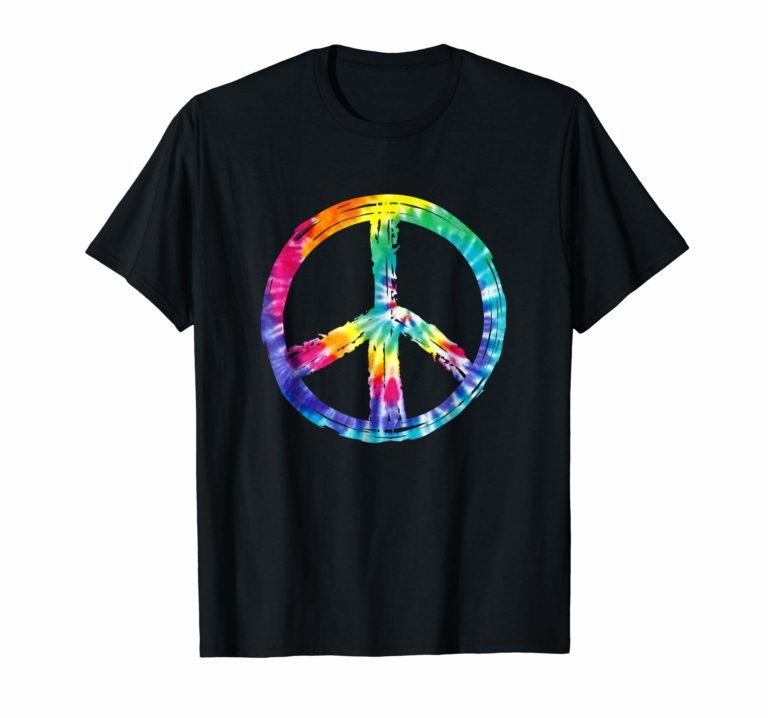 Tye Dye Peace Sign T Shirt - ShirtsMango Office
