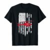 UH-60 Blackhawk Patriotic Helicopter Flag T-Shirt