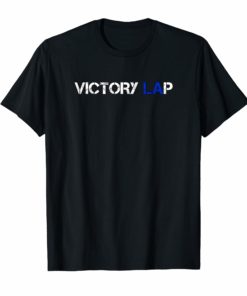Victory Lap in LA Hussle Blue Shirt