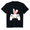 Video Gamer Egg Controller bunny Easter Day Shirt Boys Kids