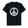 White Peace Sign T-Shirt