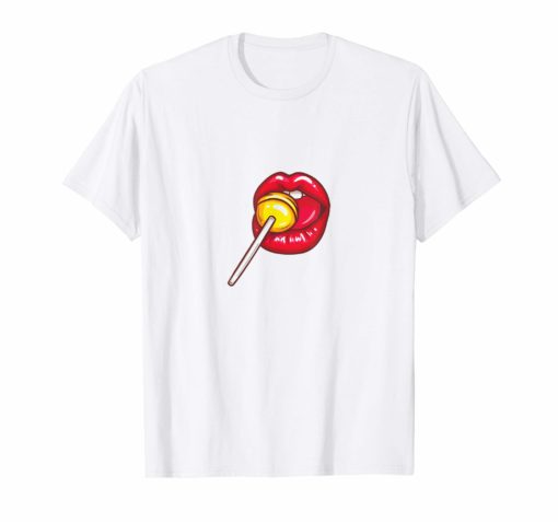 Woman Licking Lollipop T-Shirt