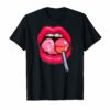 Woman Licking Lollipop T-Shirt