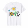 Woman Mom Love Mimi life mimilife Heart Floral Gift T Shirt