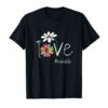 Woman Mom Love Mimi life #mimilife Heart Floral T-Shirt