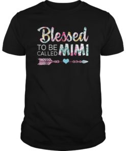 Women Blessed To Be Called Mimi Shirt Floral Grandma Shirt