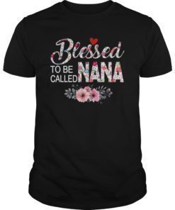 Womens Blessed To Be Called NANA Tshirt