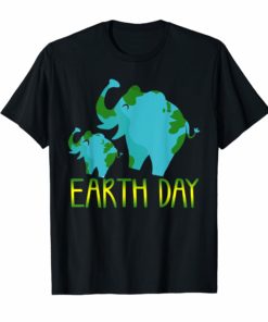 earth day 2019 T-shirts for teachers and kids with Elephant