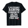 i support lgbt liberty guns bible trump shirt