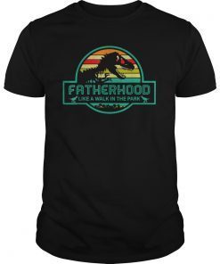 Fatherhood like a walk in the park vintage retro sunset tee Shirts