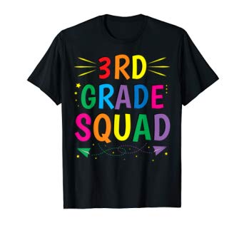 3rd Grade Squad T-shirt Third Grade Teacher Student Gift