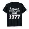 42nd Birthday Gift Legend Since June 1977 T-Shirt