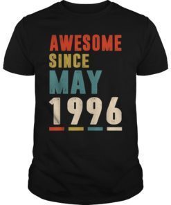 Awesome Since May 1996 T-Shirt 23rd Gifts Tee