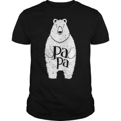 Big Papa Bear Dad T Shirt Tee Shirt