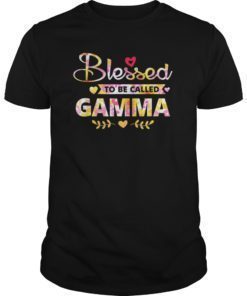 Blessed To Be Called Gamma Floral Funny Gift T-Shirt