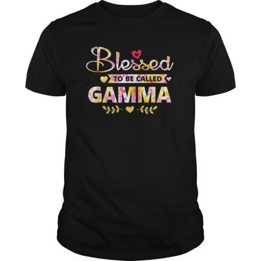 Blessed To Be Called Gamma Floral Funny Gift T-Shirt
