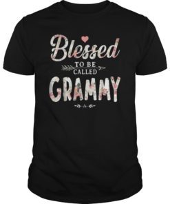 Blessed to be called grammy T-shirt flower style