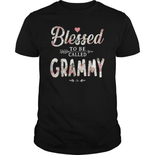 Blessed to be called grammy T-shirt flower style