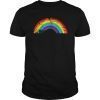 Cool Elegant Rainbow Vintage Retro 80's Style Art Gift Shirt