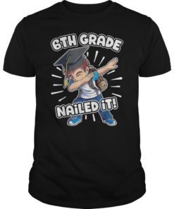 Dabbing Graduation Boy T shirt 6th Grade Boys Class of 2019