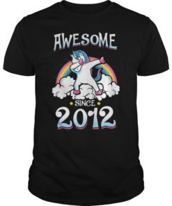 Dabbing Unicorn Awesome Since 2012 T-Shirt