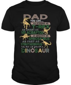 Dad You Are as Strong as T-Rex Funny Father Day Shirt