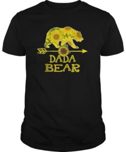 Dada Bear Sunflower T-Shirt Funny Mother Father Gift