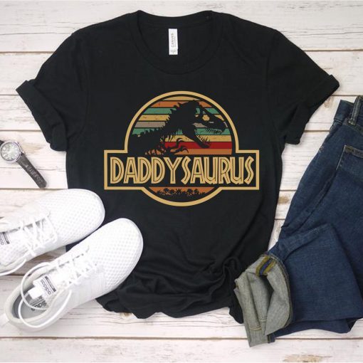 Daddysaurus Father's Day Shirt Funny Daddysaurus T-rex Jurassic park Shirt
