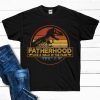 Fatherhood Like A Walk In The Park Funny Dinosaur Fathers Day T Shirt
