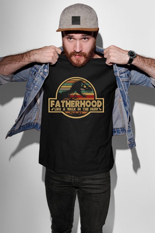 Fatherhood Like A Walk In The Park Jurassic Park Classic T-Shirt