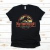 Fatherhood is a Walk in the Park Funny T-Shirt Father Jurassic Park Daddy Vintage Shirt Father's Day Gift