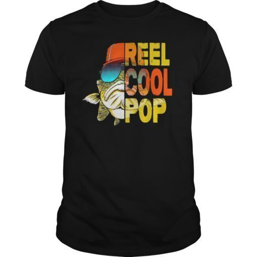 Father's Day Fishing Reel Cool Pop Tshirt