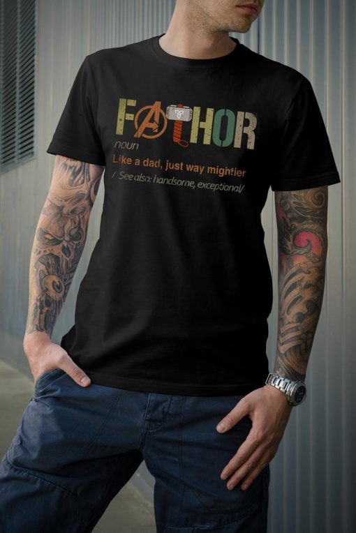 Fathor Like A Dad Just Way Mightier See Also Handsome Exceptional - Funny Marvel Avengers Fat Thor EndGame Beer Lovers Gifts, Unisex T-Shirt