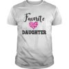 Favorite Daughter Heart Distressed Design T-Shirt