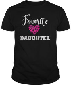 Favorite Daughter Heart Distressed Design Tee Shirt