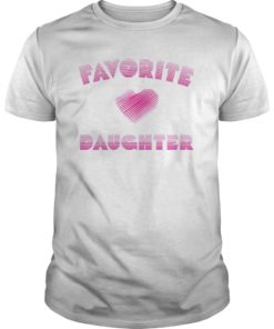 Favorite Daughter Heart Distressed Vintage Faded Design T-Shirt