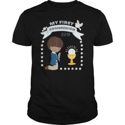 First Communion Shirt for African American Boys 2019